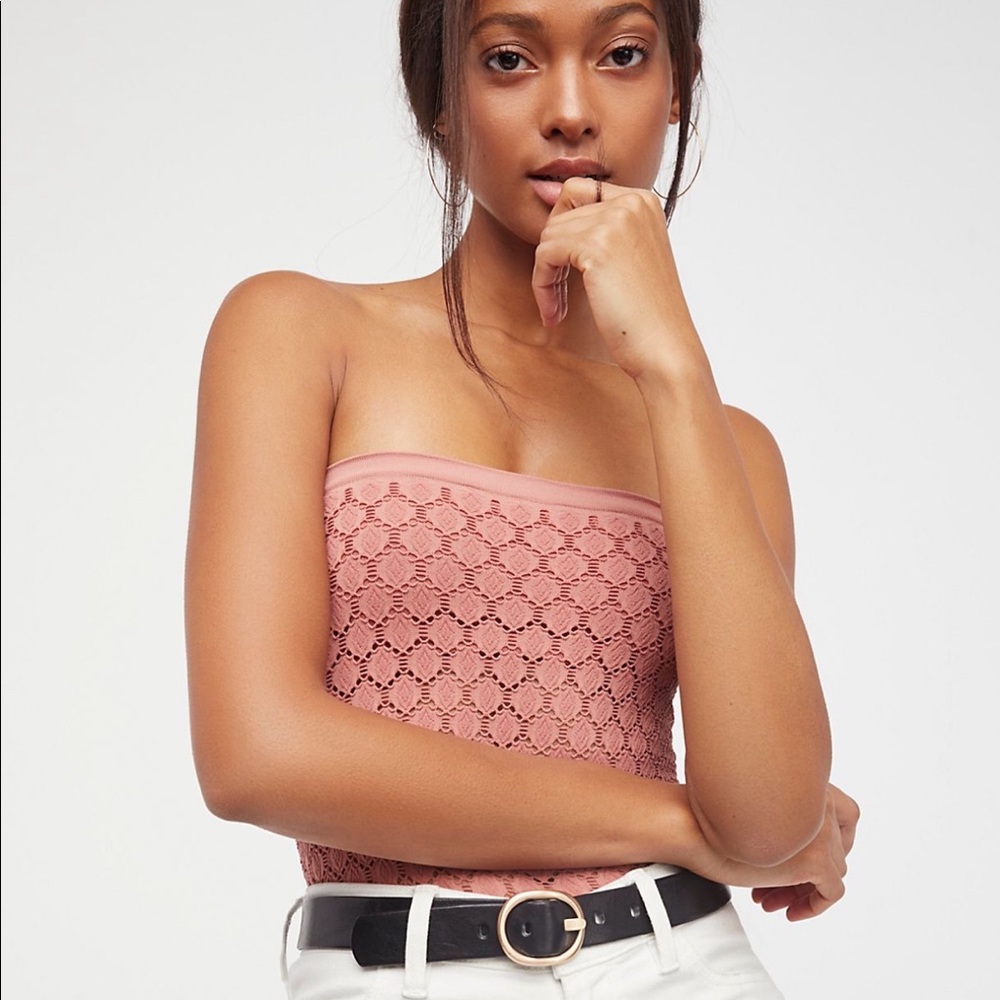Free People textured tube top